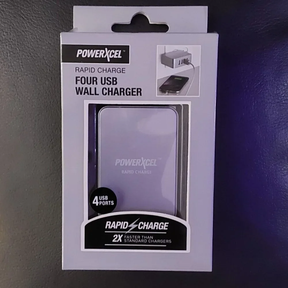 Rapid Charge 4 USB Wall Charger | Powerxcel